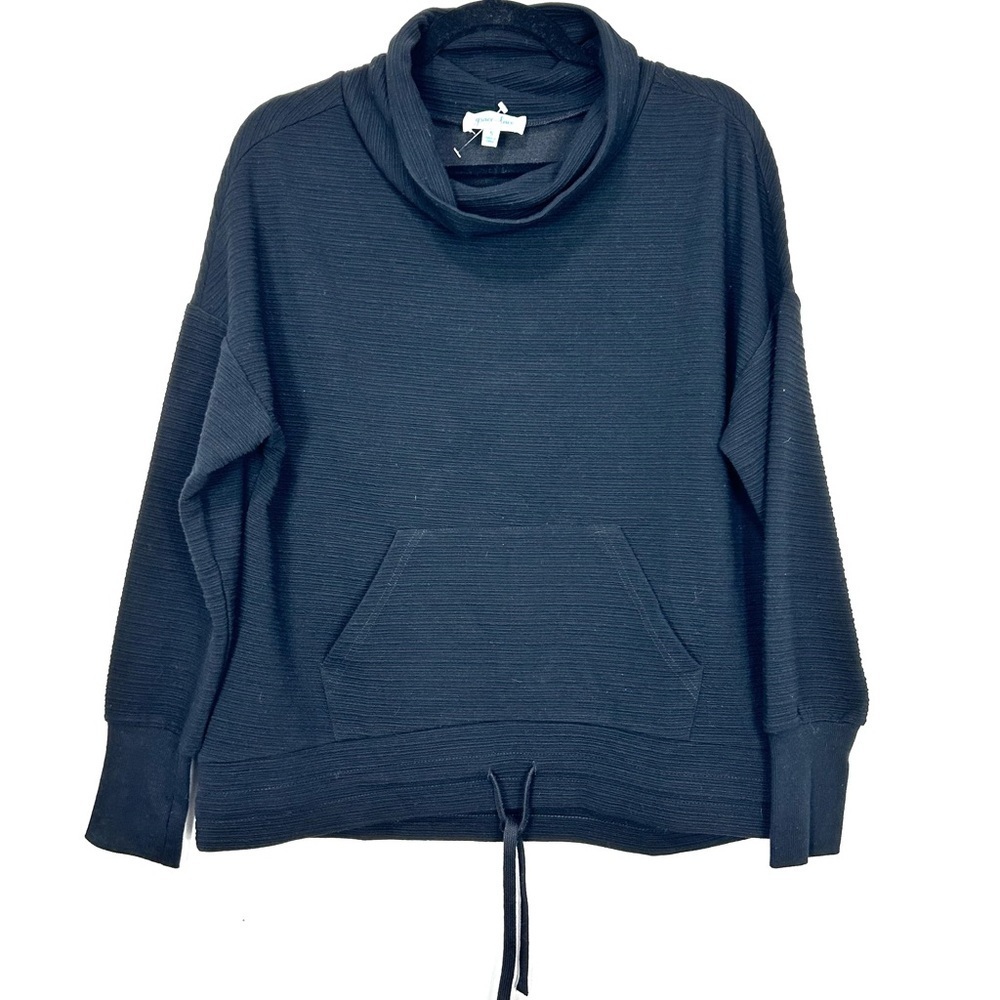 GRACE & LACE cowl neck ribbed sweater C1